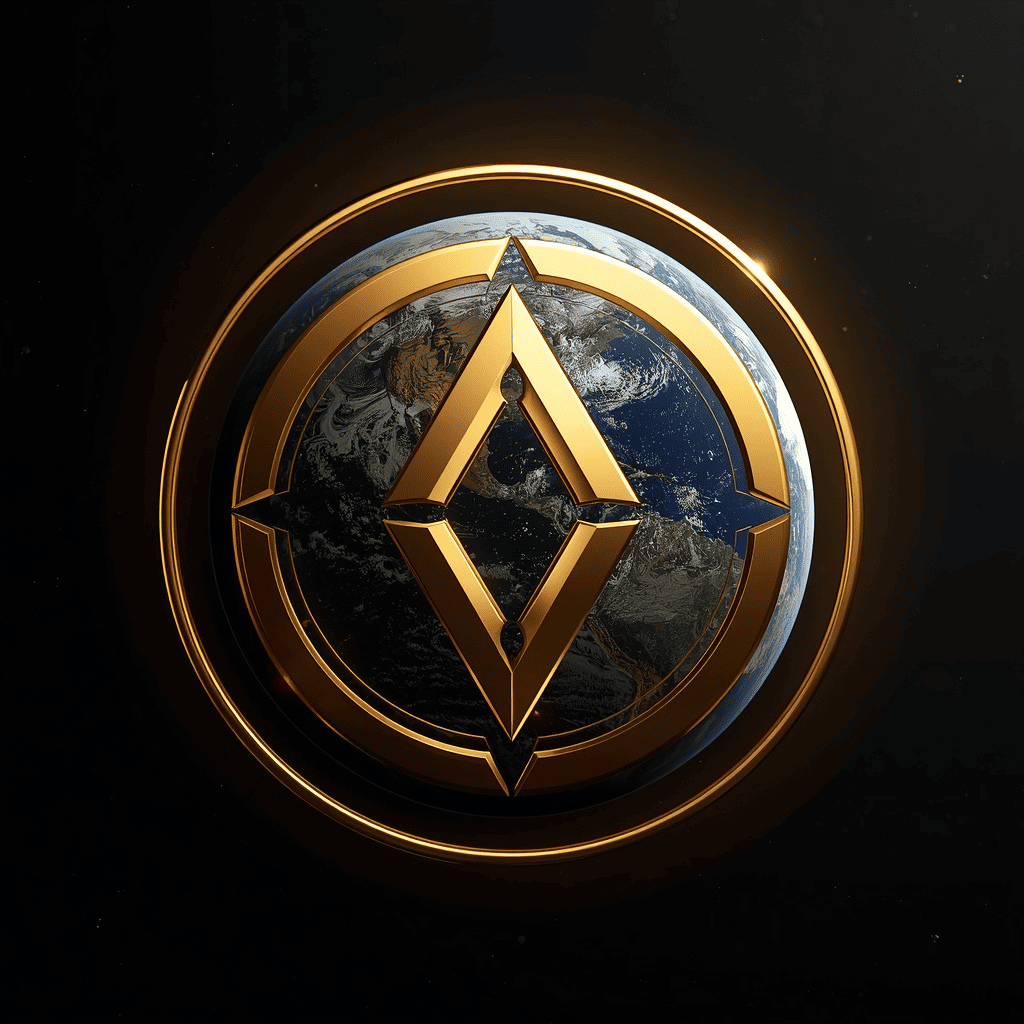ATLAS golden Earth logo